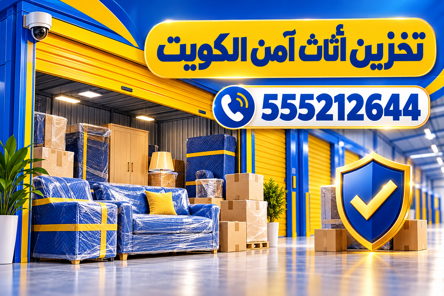 تخزين أثاث آمن الكويت | رقم التواصل والحجز: 555212644